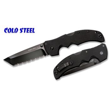 COLD STEEL, FOLDING KNIFE, RECON 1 TANTO Pt., CTS XHP, BLACK, SERRATED (27TLCTS)
